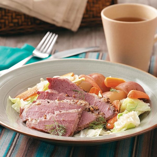 Corned beef dinner