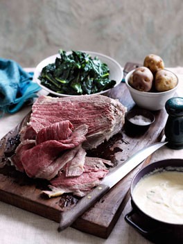 Corned beef with Soubise sauce