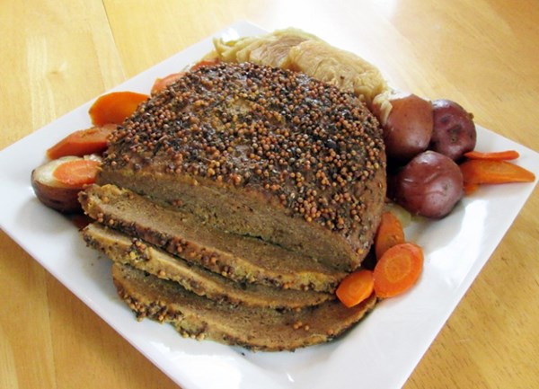 Corned seitan and cabbage