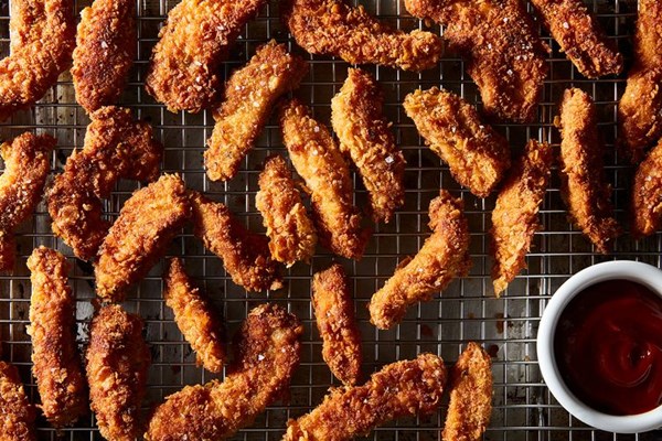 Cornflake semi-fried chicken tenders