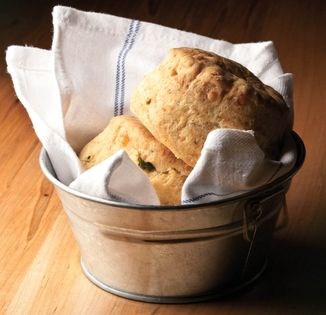 Cornmeal biscuits with cheddar and chipotle (Galletas de queso)