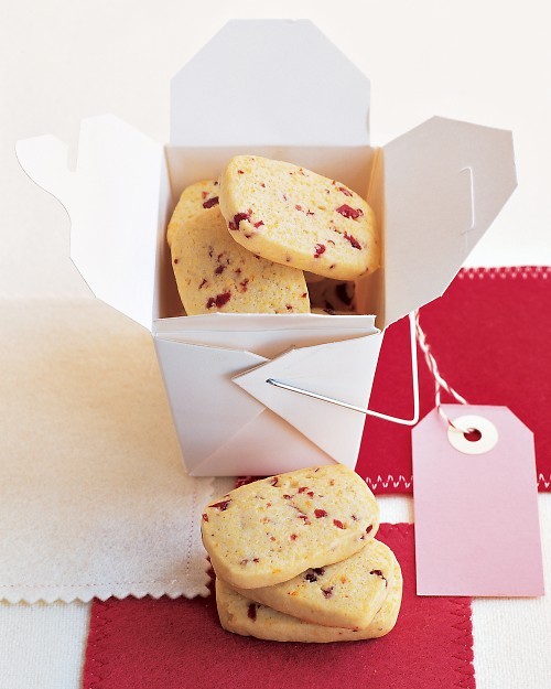 Cornmeal-cherry cookies
