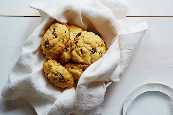 Cornmeal-cherry scones