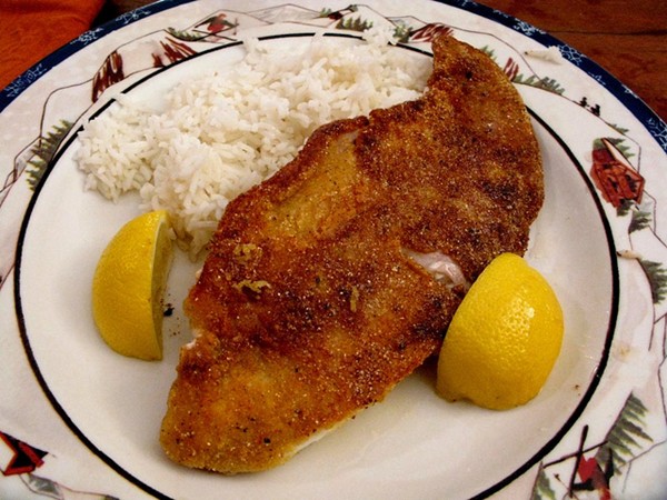 Cornmeal-crusted catfish