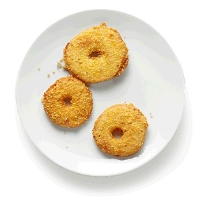 Cornmeal-crusted fried apples