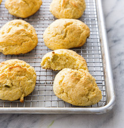 Cornmeal drop biscuits