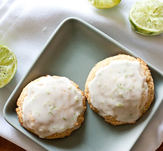 Cornmeal lime cookies