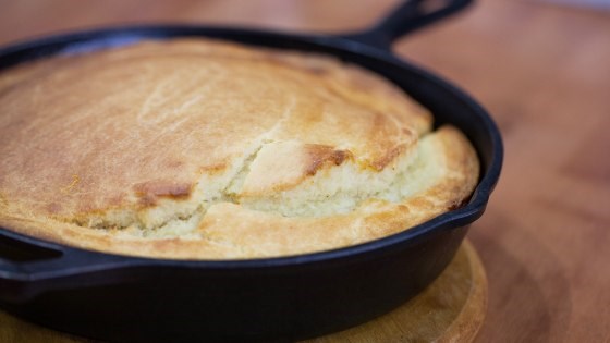 Cornmeal pound cake with honey-butter glaze