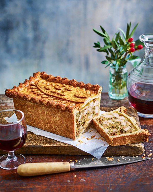 Coronation chicken pie with mango jelly [Calum Franklin]