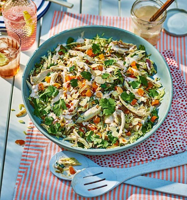 Coronation chicken pilaf salad