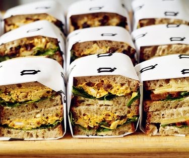 Coronation chicken sandwich filling