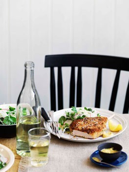 Cotoletta of free-range pork with Italian coleslaw