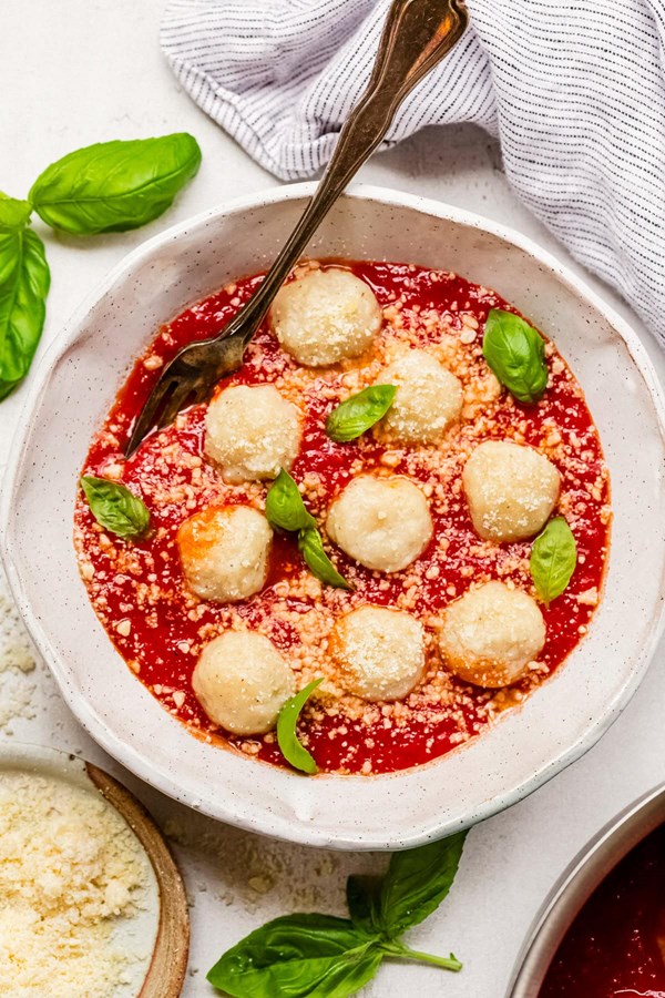 Cottage cheese gnudi