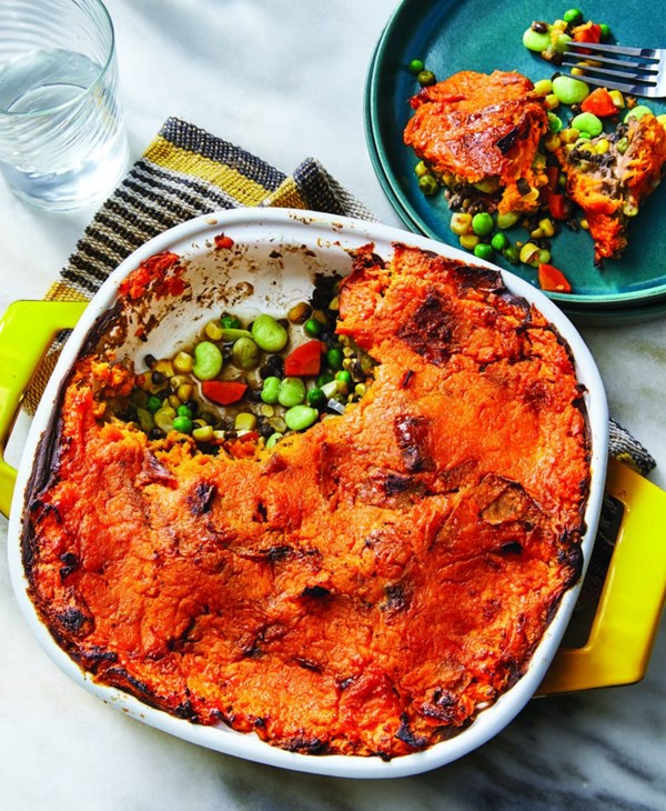 Cottage pie with sweet potato mash