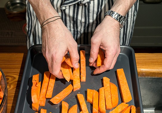 Couldn't-be-easier sweet-potato fries