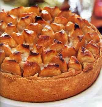 Country apple tart with spiced brown butter