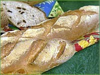 Country French bread or baguettes