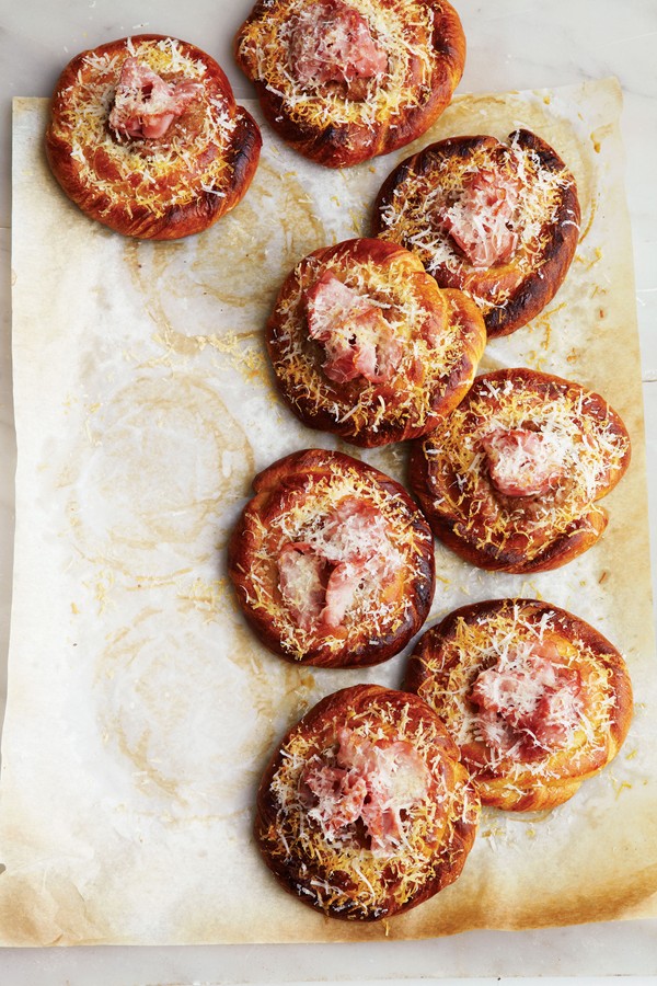 Country ham and red-eye gravy Danish