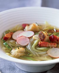 Country potato-and-cabbage soup