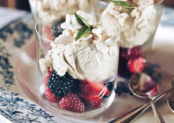 Coupe glacée meringue