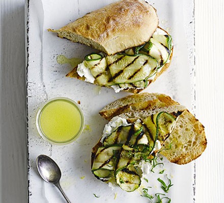Courgette & goat's cheese ciabatta