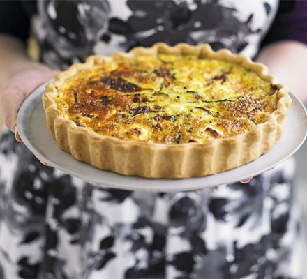 Courgette & goat's cheese tart