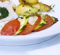 Courgette & tomato tians