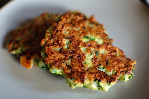 Courgette and cheese fritters