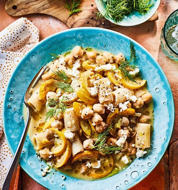 Courgette and feta (Pasta e ceci)