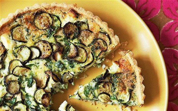 Courgette and goat's cheese tart