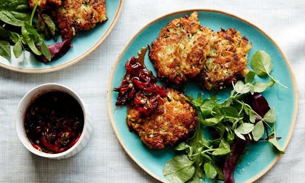 Courgette and halloumi fritters recipe | Eat Your Books