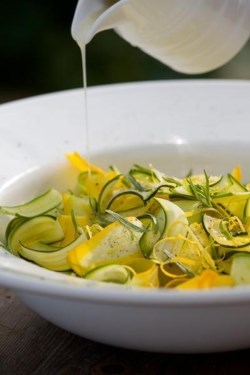 Courgette and lemon salad