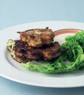 Courgette and mint koftas