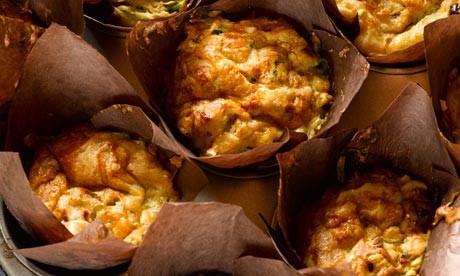 Courgette and pine nut muffins