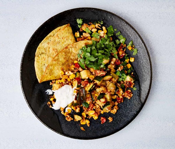 Courgette, cashew and coconut subji