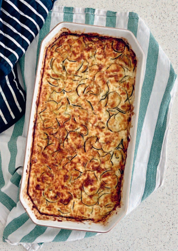 Courgette gratin