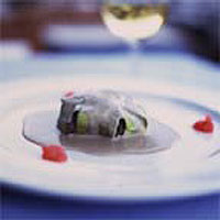 Courgette parcels with mushrooms