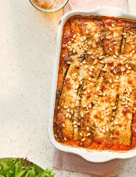 Courgette parmigiana