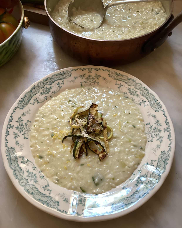 Courgette risotto