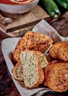 Courgette scones