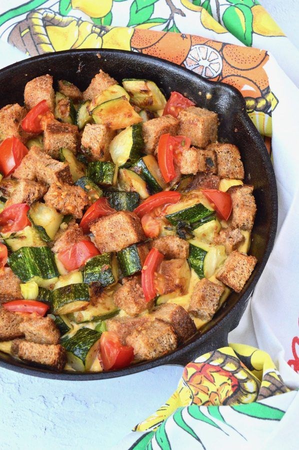 Courgette strata