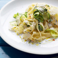 Courgette tagliatelle
