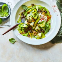 Courgettes with ricotta and honey