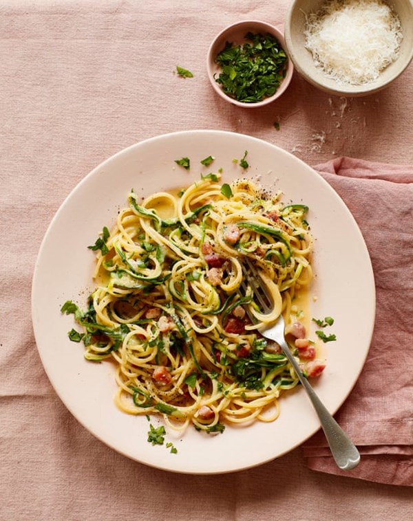 Courgetti carbonara