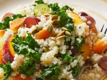 Couscous and kale breakfast salad