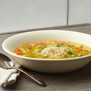 Couscous paella soup
