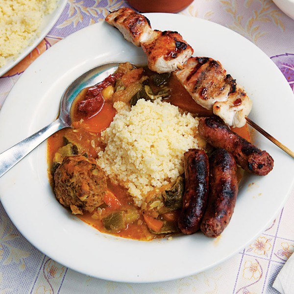 Couscous with grilled meats (Couscous royale)