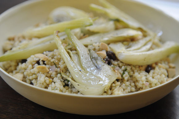 Couscous with roasted fennel and toasted almonds