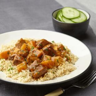 Couscous with rutabaga & beef stew