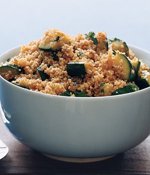 Couscous with spiced zucchini